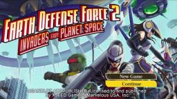 Earth Defense Force 2: Invaders From Planet Space Title Screen